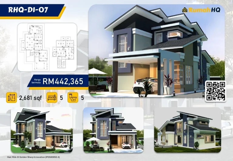 Koleksi Pelan Rumah Banglo RumahHQ 00060