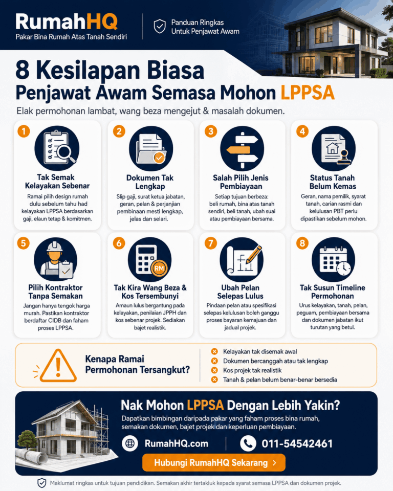 8 Kesilapan LPPSA Yang Buat Penjawat Awam Lambat Lulus Pembiayaan Rumah — No. 4 Paling Ramai Terlepa