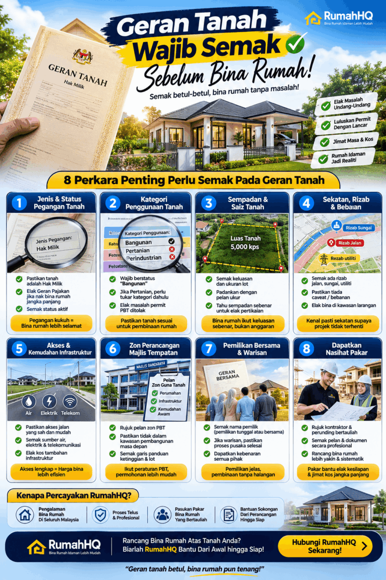 8 Perkara Wajib Semak Dalam Geran Tanah Supaya Projek Tak Tersangkut Pinjaman Tak Ditolak amp Duit T