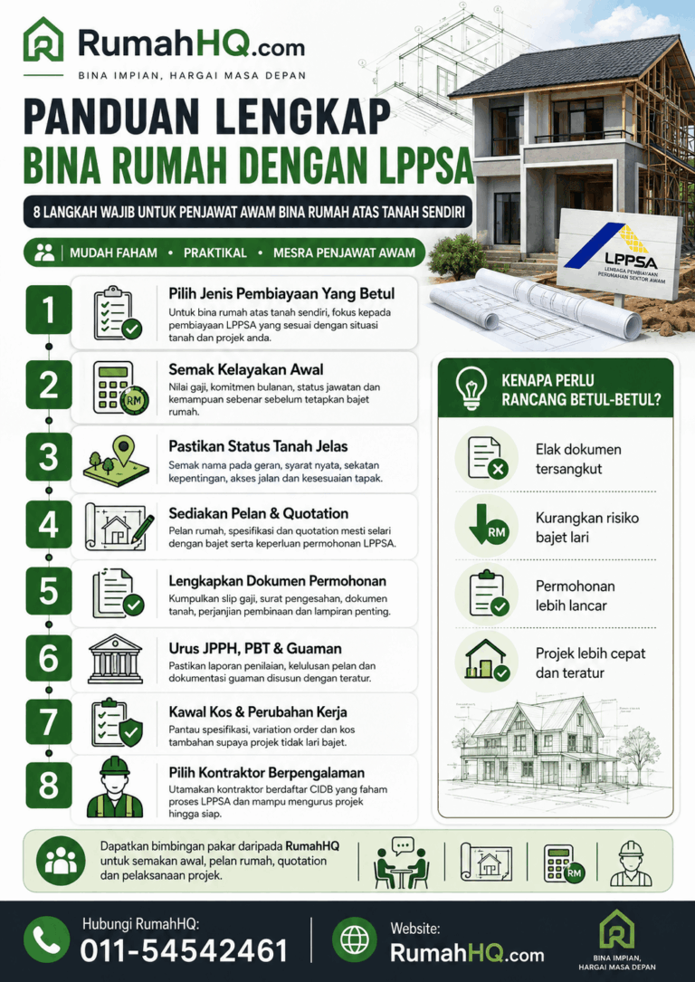 Gaji Tak Cukup Tapi Nak Bina Rumah? Ini 8 Cara Tingkatkan Kelayakan Pinjaman Bina Rumah Yang Ramai Pemilik Tanah Terlepas Pandang | RumahHQ 4 panduan lgkap